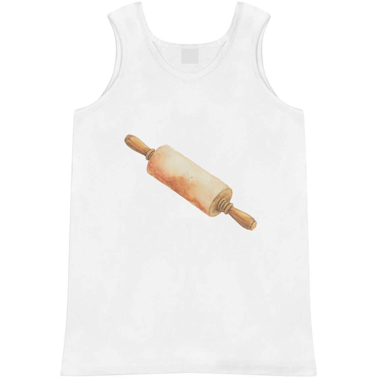 Medium 'Wooden Rolling Pin' Adult Vest / Tank Top (AV00163692)