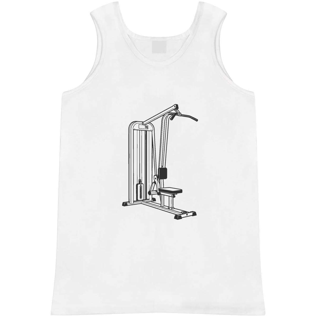 Medium 'Lat Pulldown Machine' Adult Vest / Tank Top (AV00180276)