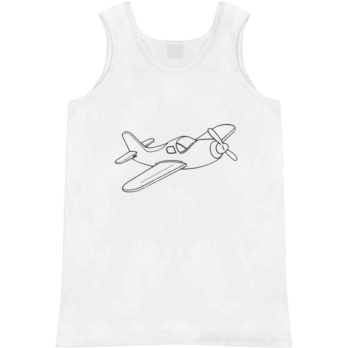 Medium 'Toy Airplane' Adult Vest / Tank Top (AV00181656)