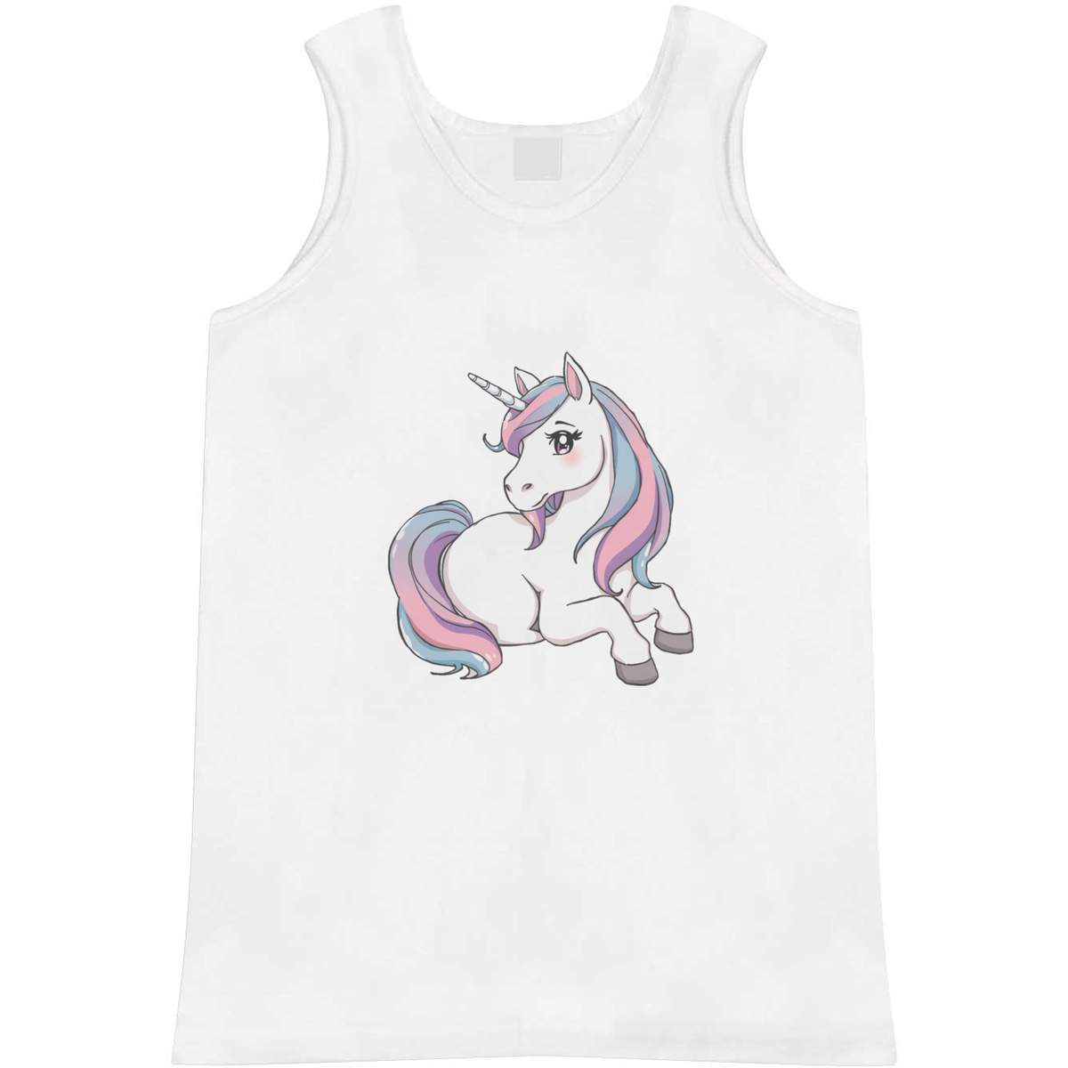 Medium 'Pastel Unicorn' Adult Vest / Tank Top (AV00185404)