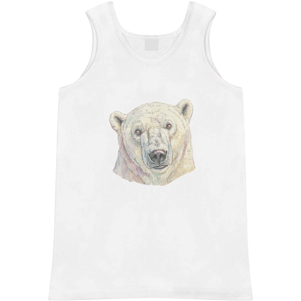 Medium 'Polar Bear Portrait' Adult Vest / Tank Top (AV00188176)