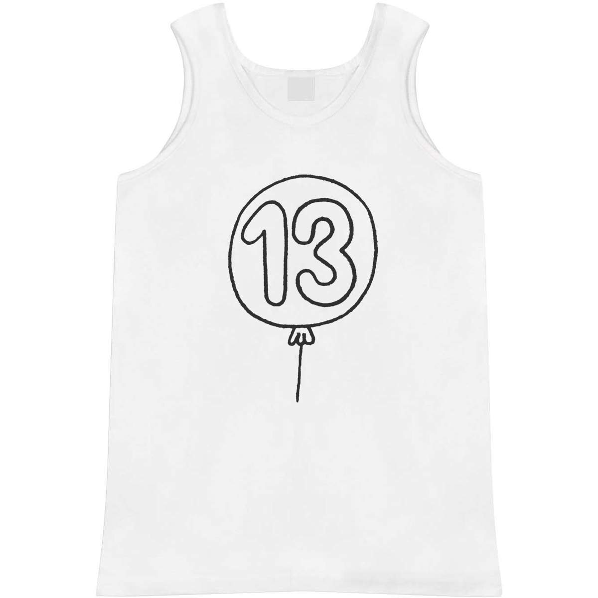 'Number 13 Balloon' Adult Vest / Tank Top (AV015213)