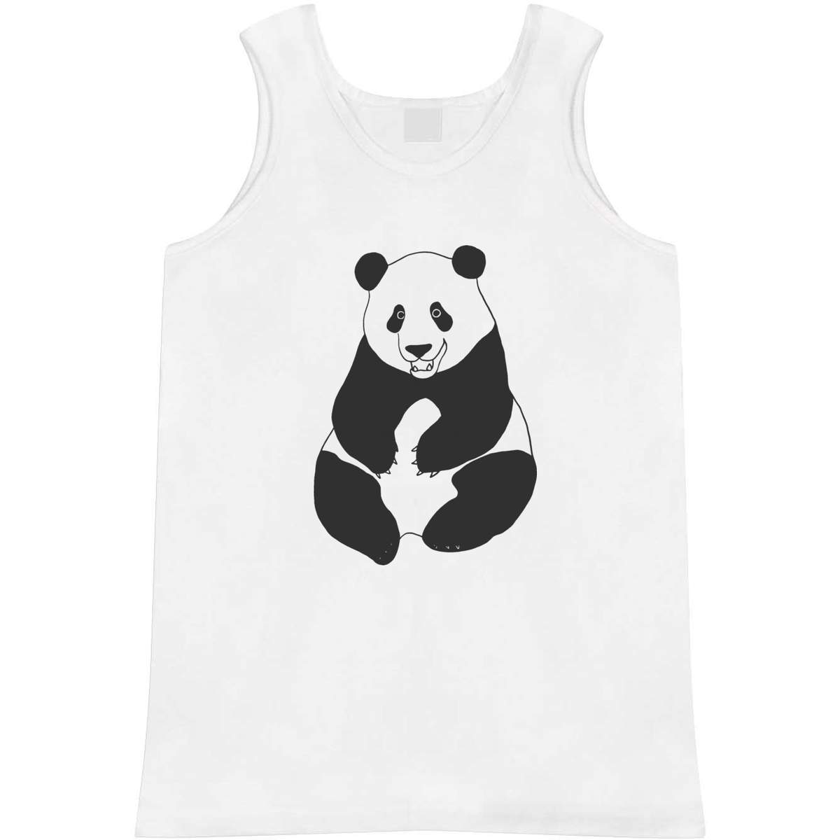 Small 'Happy Panda' Adult Vest / Tank Top (AV00006573)