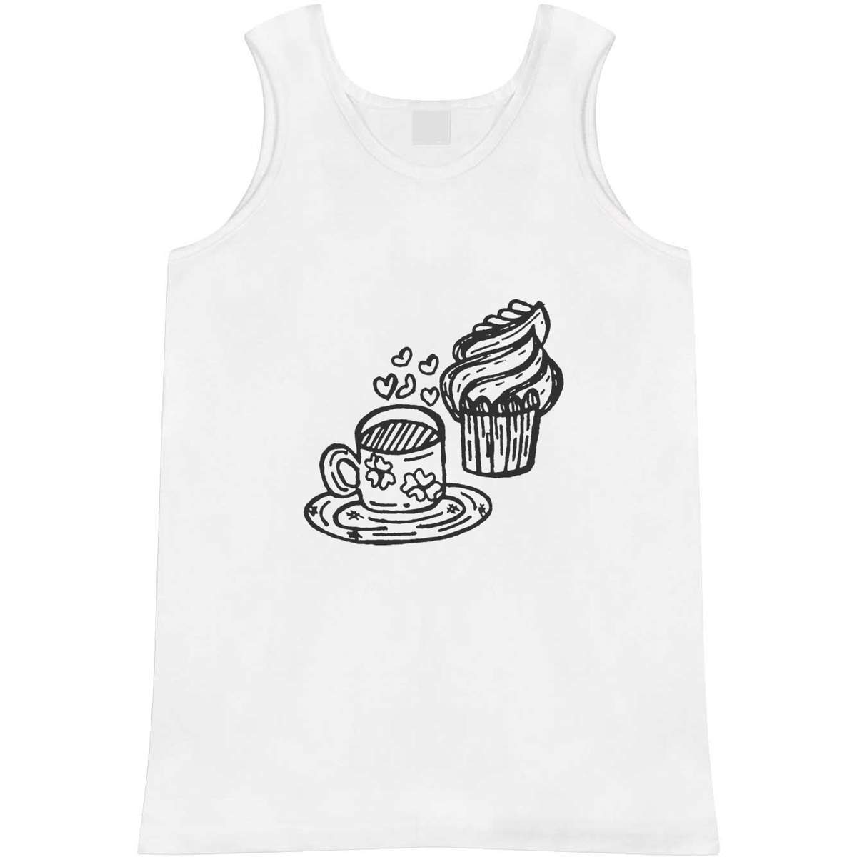 'Tea & Cupcake' Adult Vest / Tank Top (AV027115)