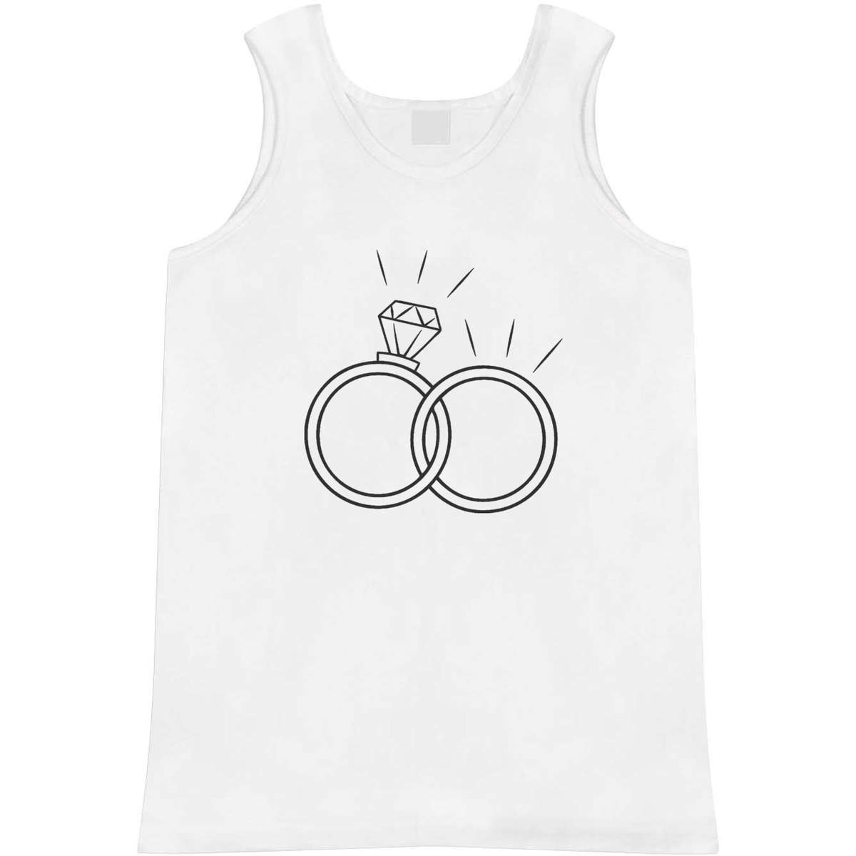 'Wedding Rings' Adult Vest / Tank Top (AV005988)
