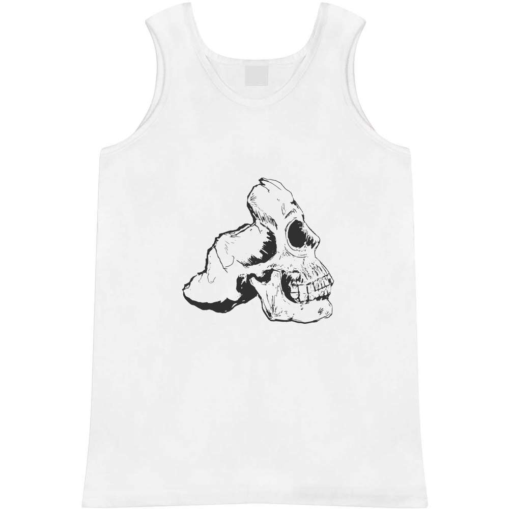 'Half Skull 40% OFF Cheap Sale In Selling and selling Profile' Adult Top AV004575 Tank Vest