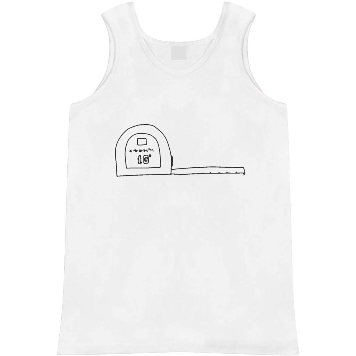 Small 'Tape Measure' Adult Vest / Tank Top (AV00010065)