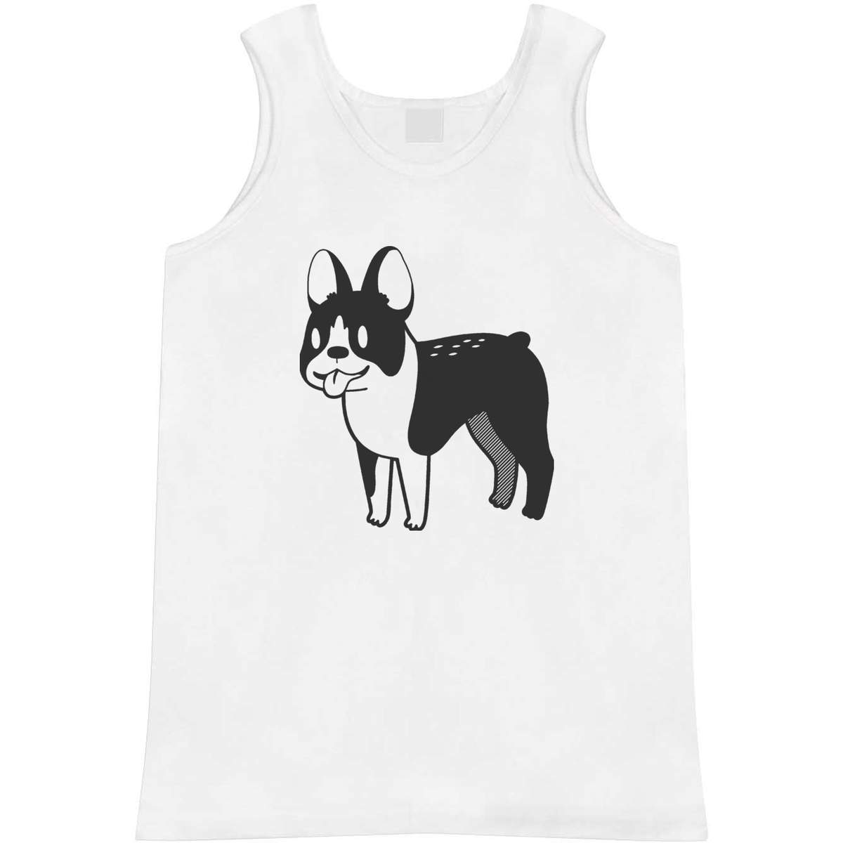 Small 'Boston Terrier Dog' Adult Vest / Tank Top (AV00011437)