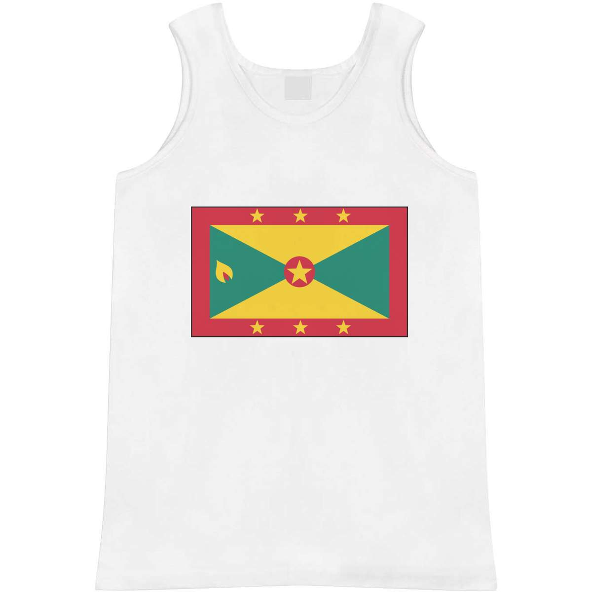Small 'Grenada Flag' Adult Vest / Tank Top (AV00016253)