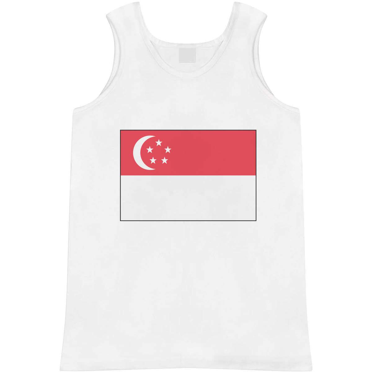 Small 'Singapore Flag' Adult Vest / Tank Top (AV00016397)