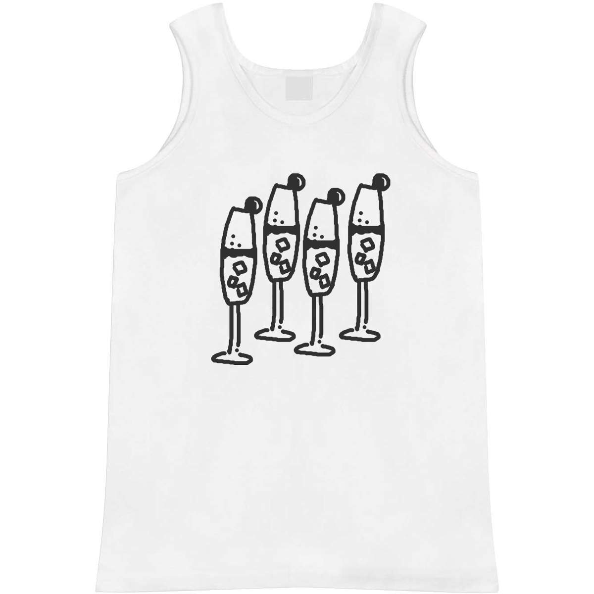 'Champagne Flutes' Adult Vest / Tank Top (AV026108)