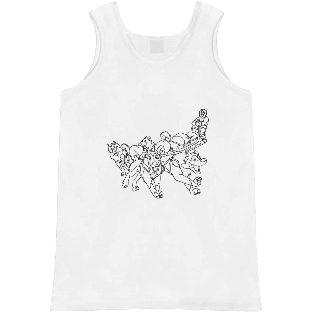 'Running Sled Dogs' Adult Vest / Tank Top (AV012676)