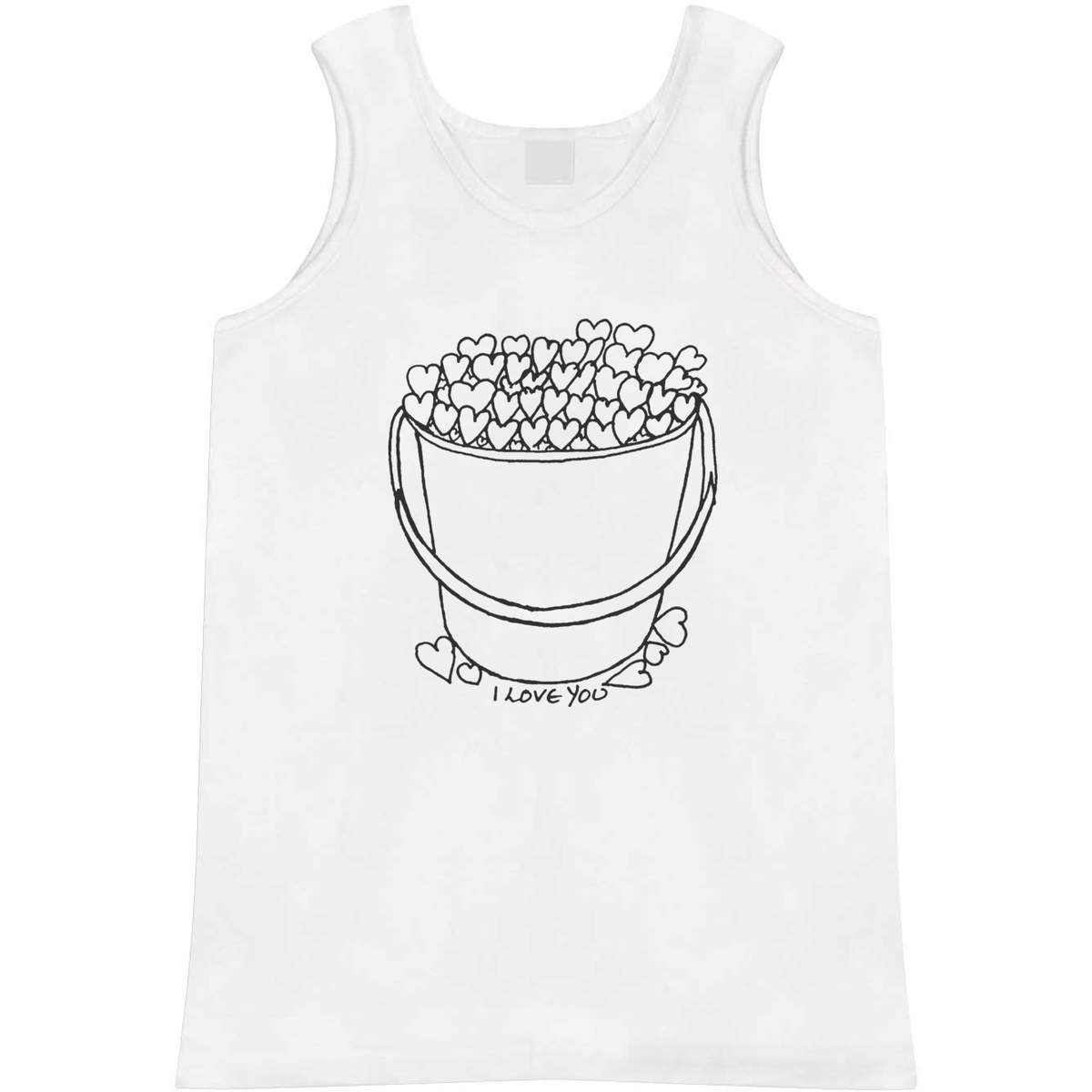'Bucket Of Love' Adult Vest / Tank Top (AV007772)