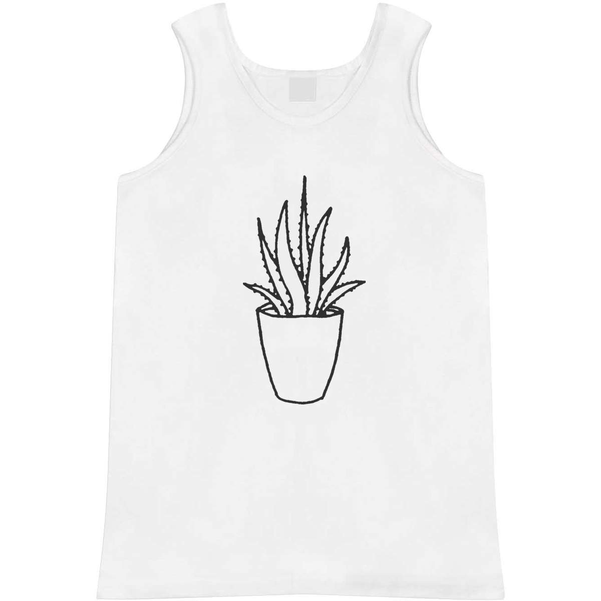 Small 'Aloe Vera Plant' Adult Vest / Tank Top (AV00025133)