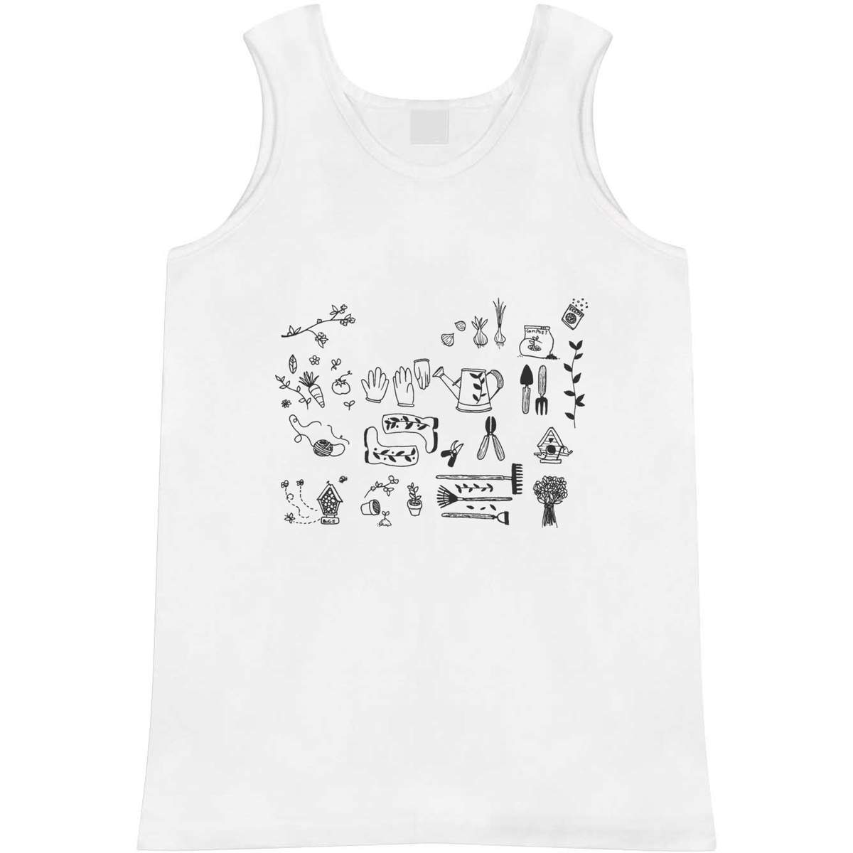 Small 'Gardening Tools & Items' Adult Vest / Tank Top (AV00025609)