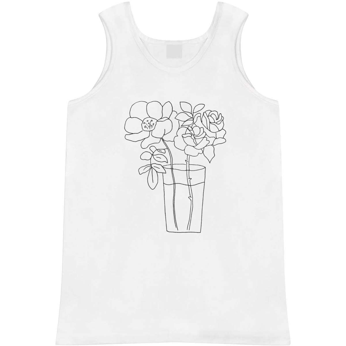 'Flowers In Vase' Adult Vest / Tank Top (AV020698)