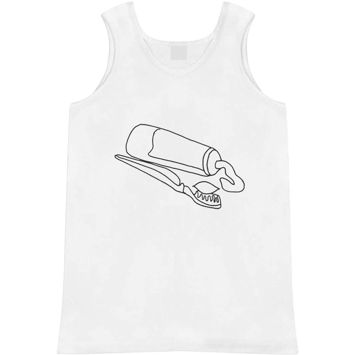 'Toothpaste & Toothbrush' Adult Vest / Tank Top (AV024083)