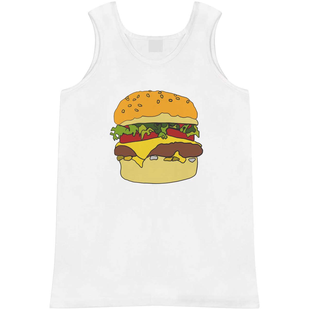 'Burger' Adult Vest / Tank Top (AV025556)