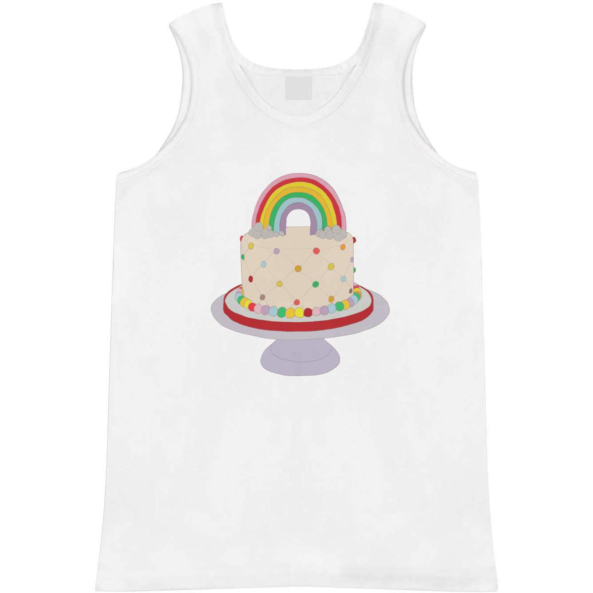 Small 'Rainbow Cake' Adult Vest / Tank Top (AV00029041)