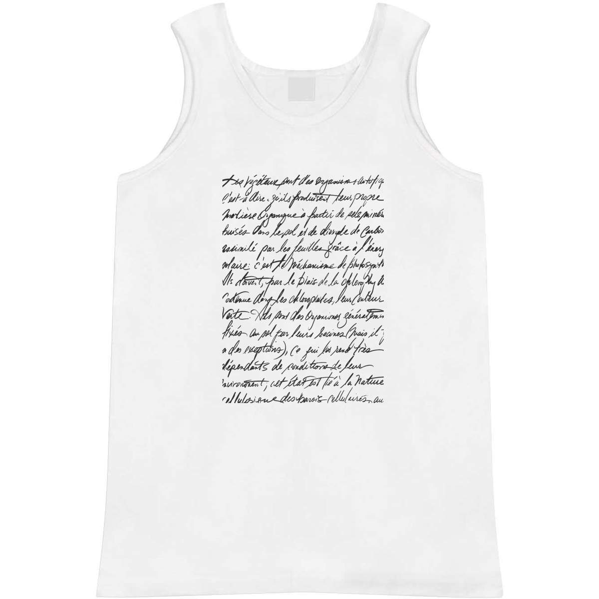 Small 'Botanical Script' Adult Vest / Tank Top (AV00031761)