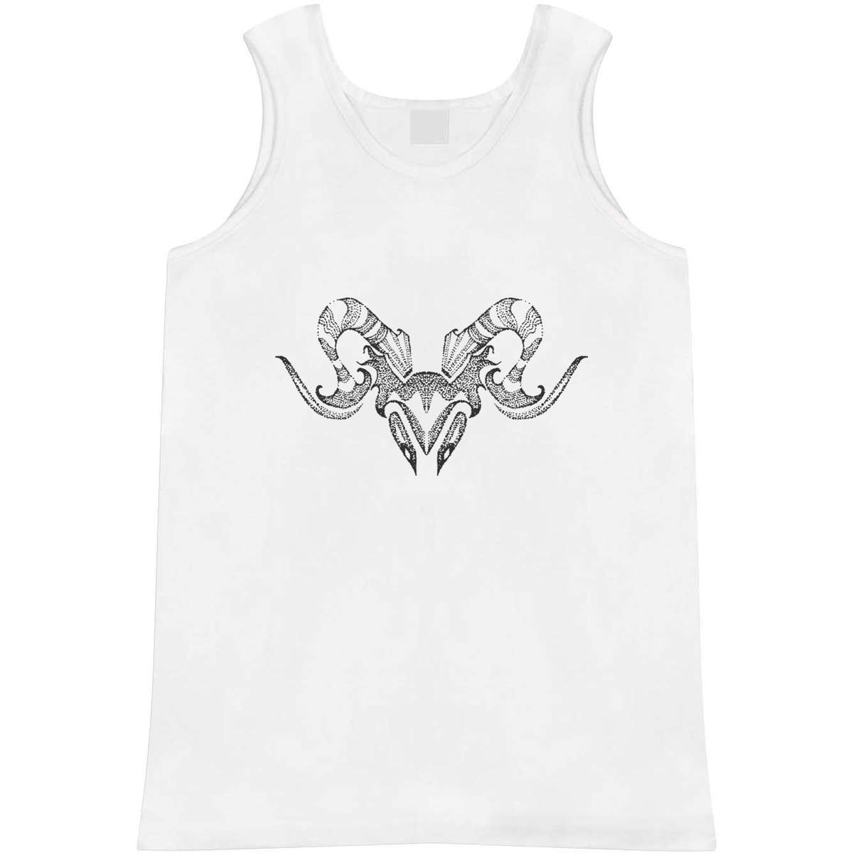 'Aries Ram Head' Adult Vest / Tank Top (AV007024)