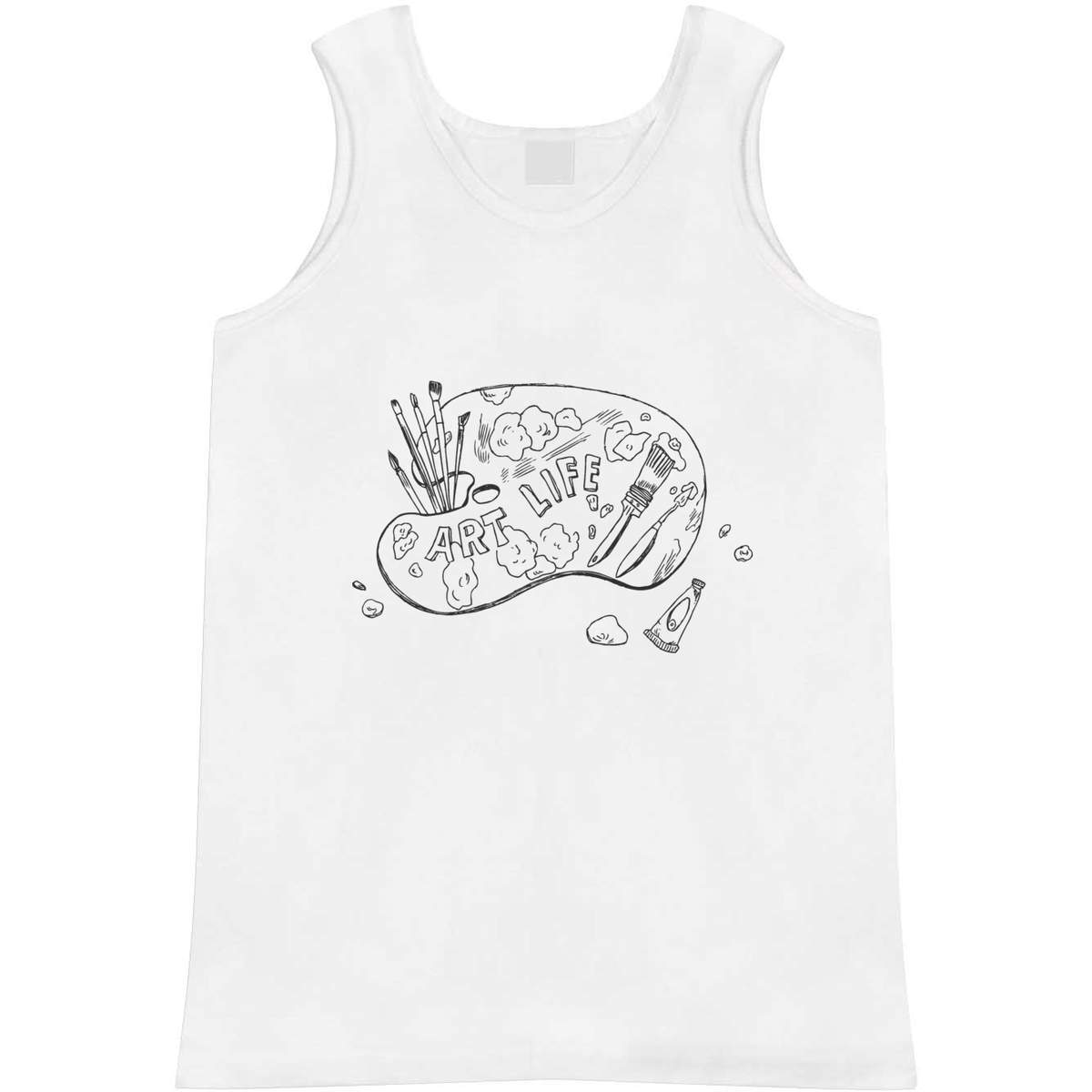 'Art Life Paint Pallet' Adult Vest / Tank Top (AV014843)