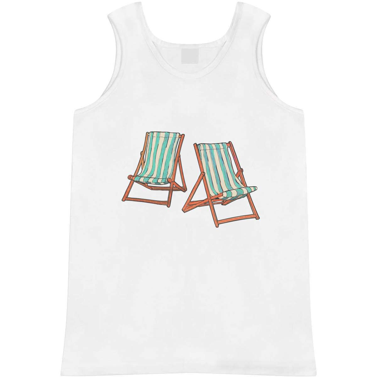 'Deck Chairs' Adult Vest / Tank Top (AV022631)