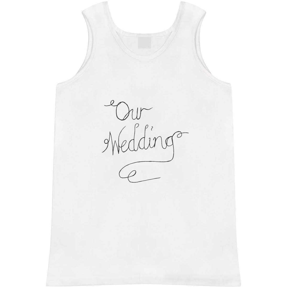 'Our Wedding Text' Adult Vest / Tank Top (AV001674)
