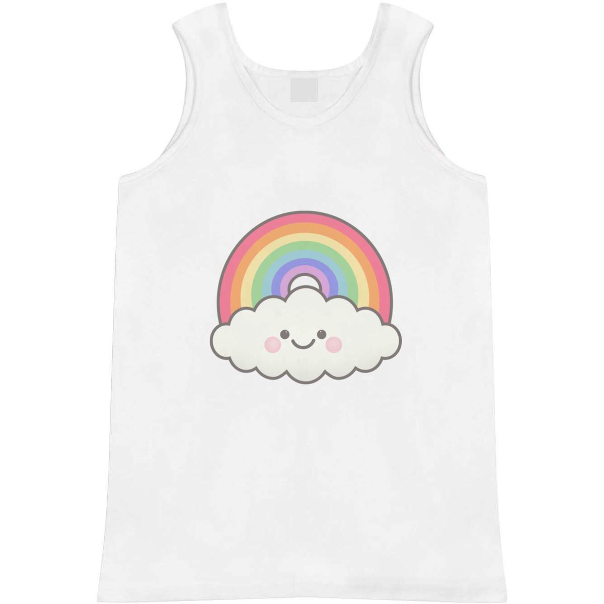 Small 'Happy Rainbow Cloud' Adult Vest / Tank Top (AV00044729)