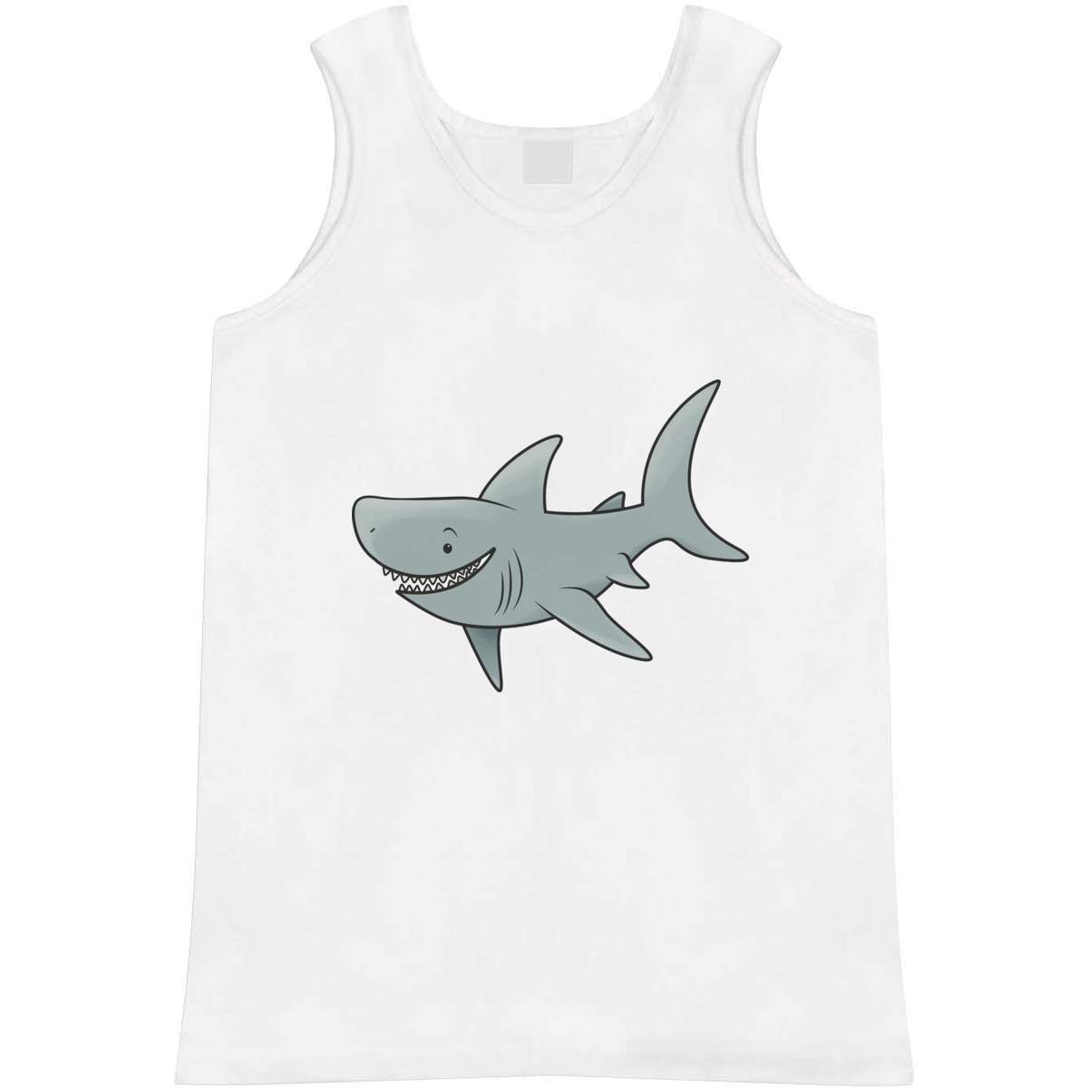 'Happy Shark' Adult Vest / Tank Top (AV024414)