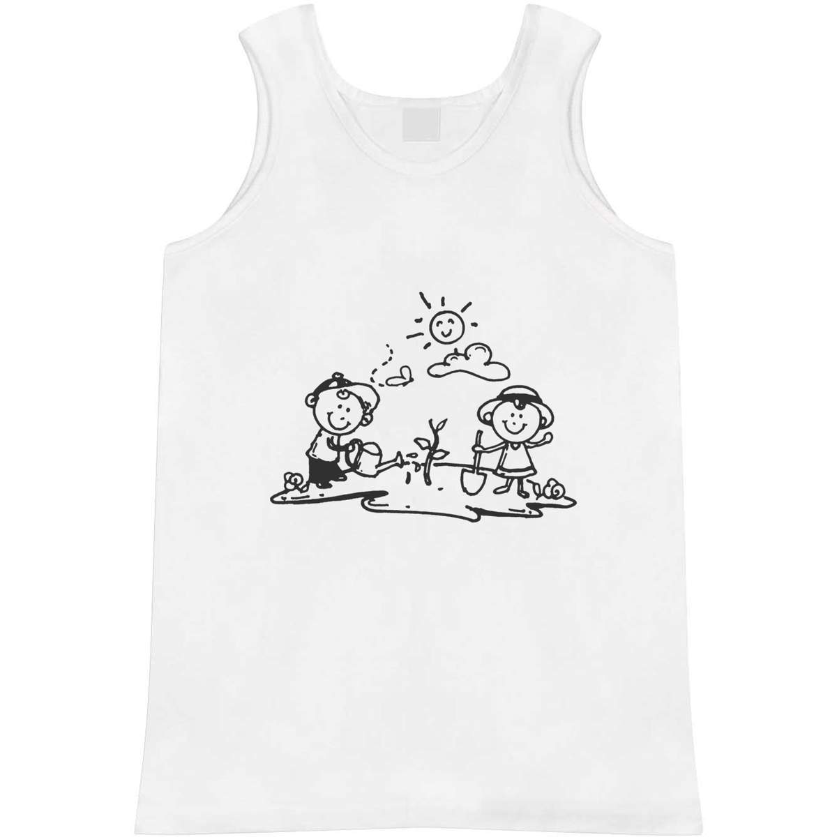 Small 'Children Gardening' Adult Vest / Tank Top (AV00047197)