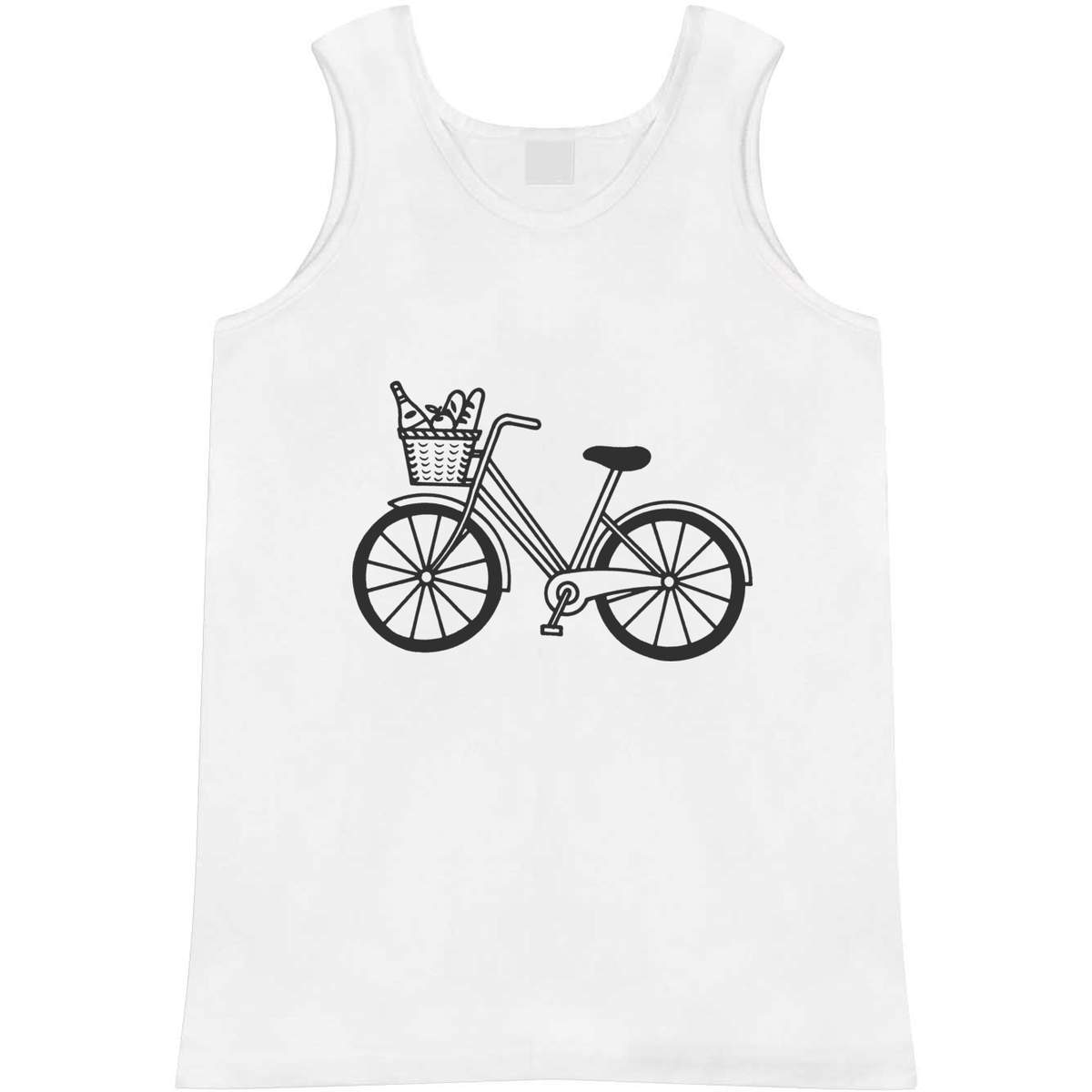 Small 'Bike With Groceries' Adult Vest / Tank Top (AV00048413)