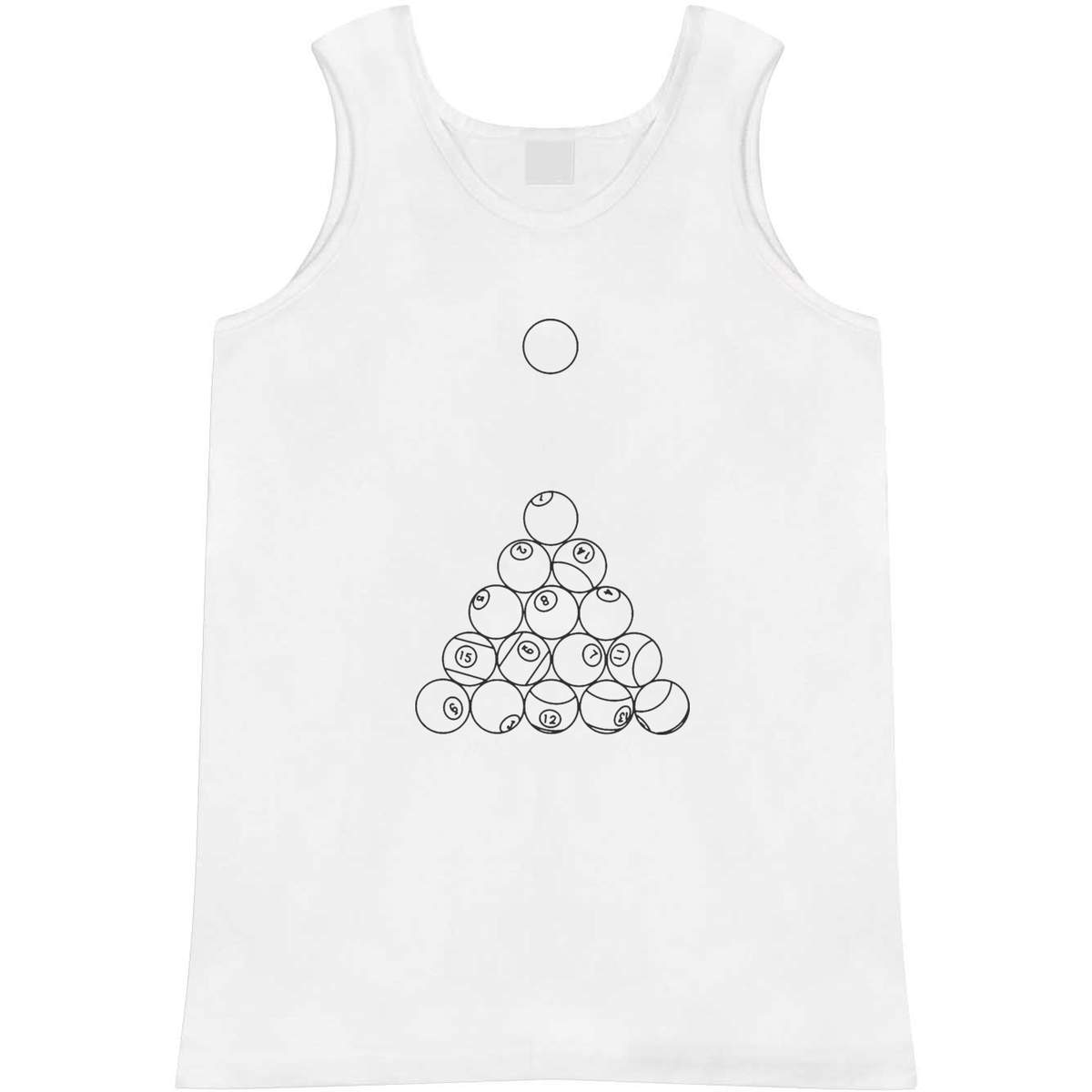 Small 'Pool Balls' Adult Vest / Tank Top (AV00051713)