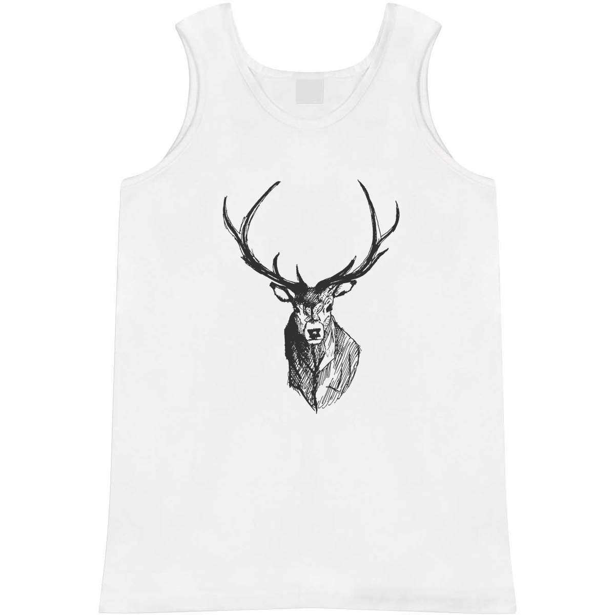 Small 'Stag Head' Adult Vest / Tank Top (AV00053261)