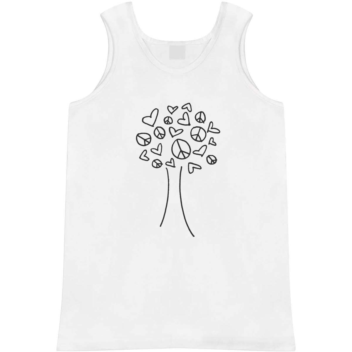 'Peace & Love Tree' Adult Vest / Tank Top (AV021896)