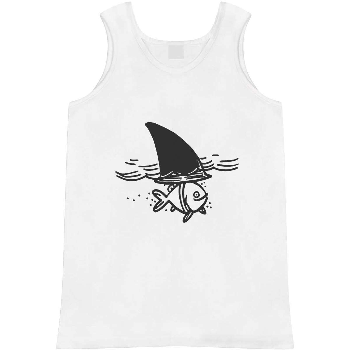 'Shark Fin Fish' Adult Vest / Tank Top (AV026531)