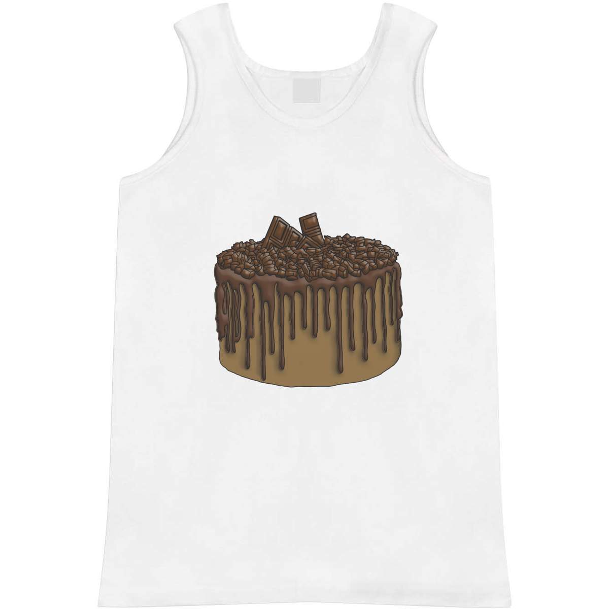 Small 'Chocolate Fudge Cake' Adult Vest / Tank Top (AV00062657)