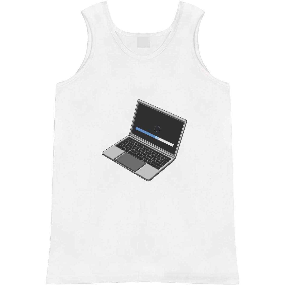 Small 'Loading Laptop' Adult Vest / Tank Top (AV00062905)
