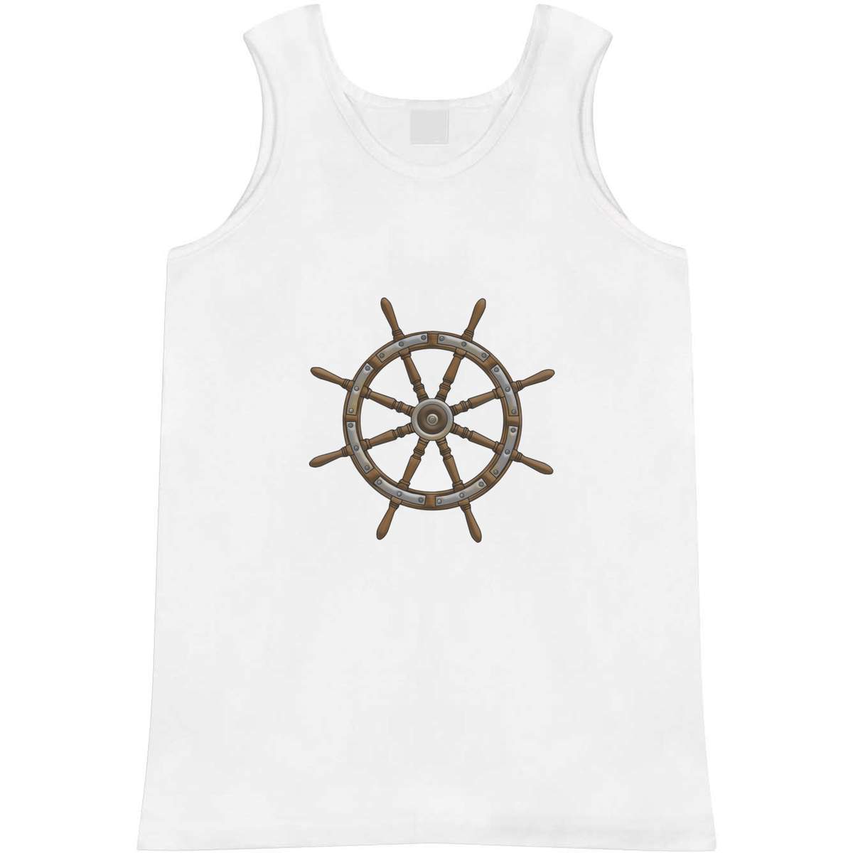 'Sailing Ship Steering Wheel' Adult Vest / Tank Top (AV029747)