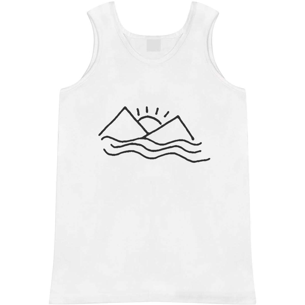 Small 'Sunset Pyramids' Adult Vest / Tank Top (AV00065997)