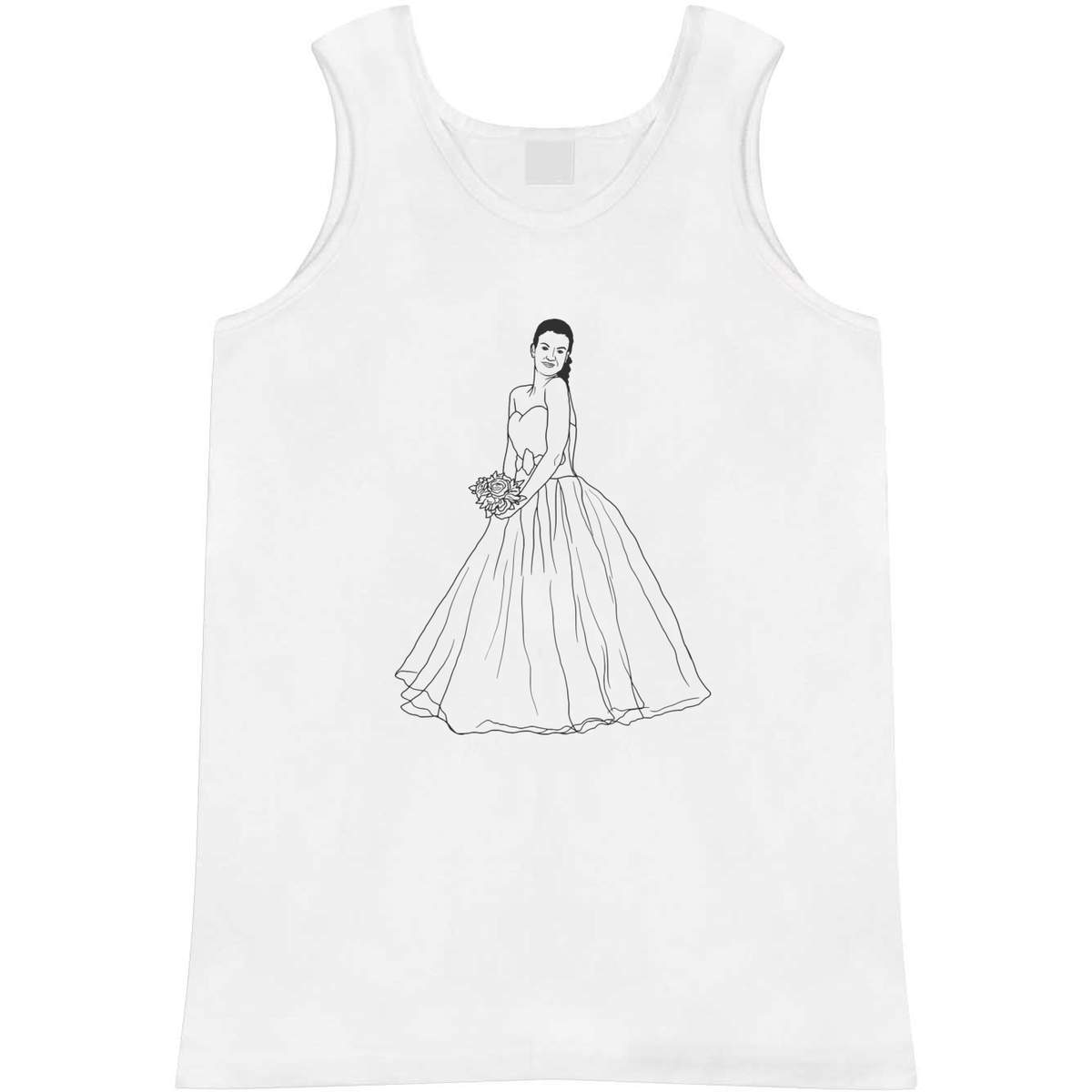 'Bride With Bouquet' Adult Vest / Tank Top (AV031114)