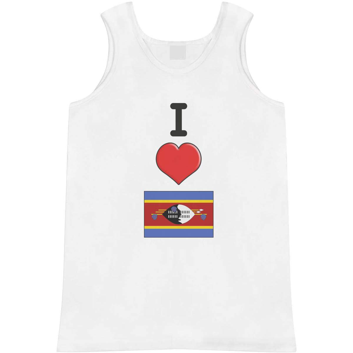 'I Love Swaziland' Adult Vest / Tank Top (AV033790)