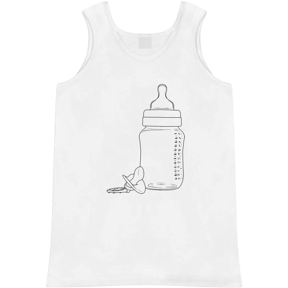 'Baby Bottle & Dummy' Adult Vest / Tank Top (AV034314)