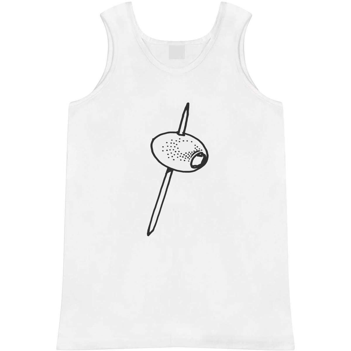 'Olive on Cocktail Stick' Adult Vest / Tank Top (AV035039)