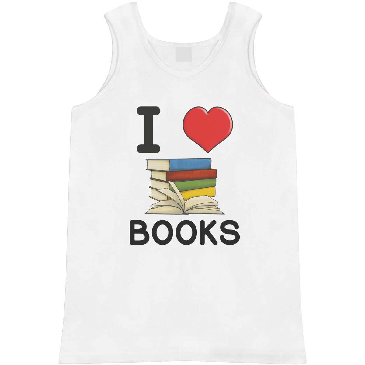 'I Love Books' Adult Vest / Tank Top (AV034144)