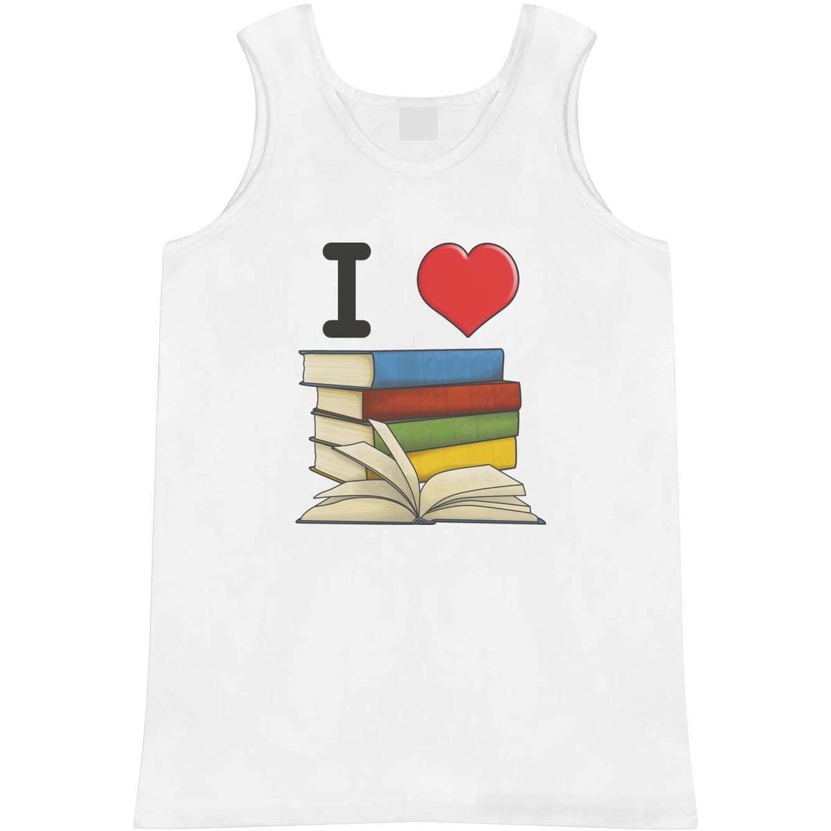 'I Love Books' Adult Vest / Tank Top (AV034153)