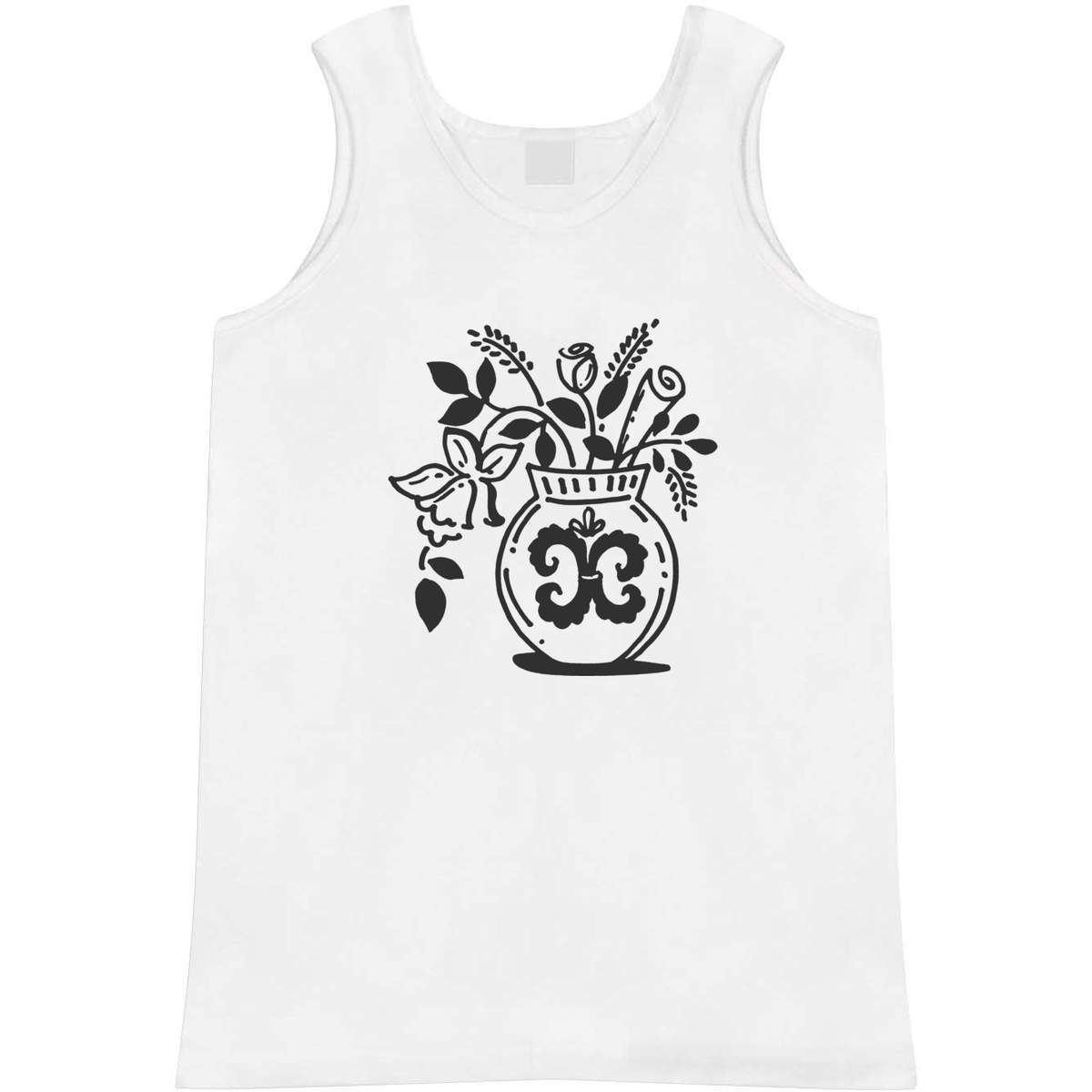 'Flowers In Vase' Adult Vest / Tank Top (AV036687)