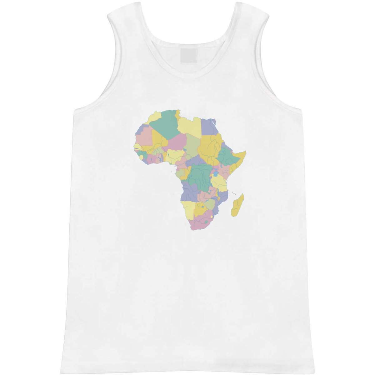 Small 'Map Of Africa' Adult Vest / Tank Top (AV00093365)