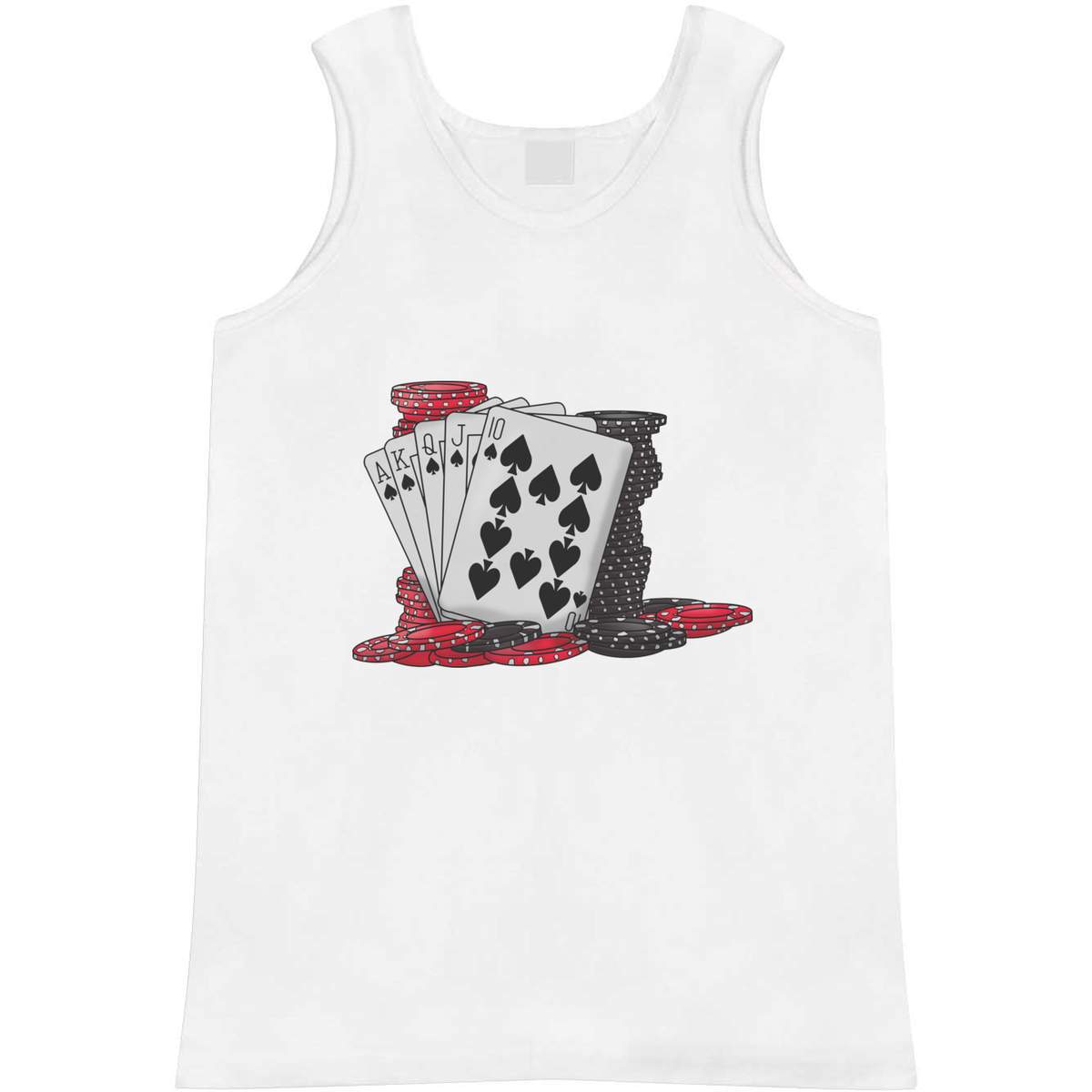 'Cards & Poker Chips' Adult Vest / Tank Top (AV037935)