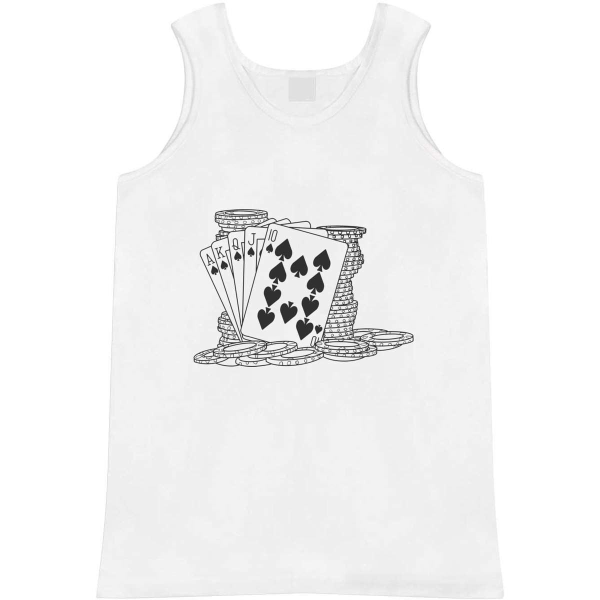 'Cards & Poker Chips' Adult Vest / Tank Top (AV037945)